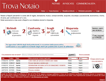 Tablet Screenshot of napoli.trovanotaio.it